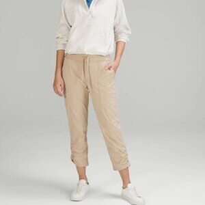 Lululemon Dance Studio Mid-Rise Lined Cropped Pants khaki